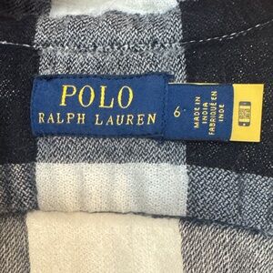 Polo Ralph Lauren Black and White Long Sleeve Dress